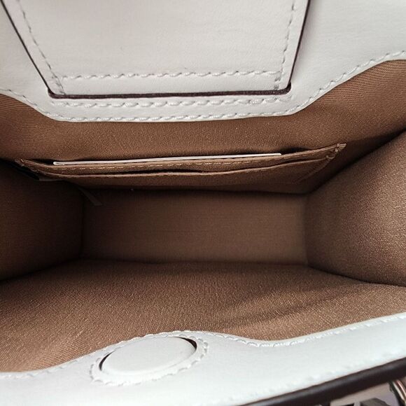 NWT Coach CP011 North South Mini Tote In Signature Canvas Leather Glacie… - Picture 5 of 6